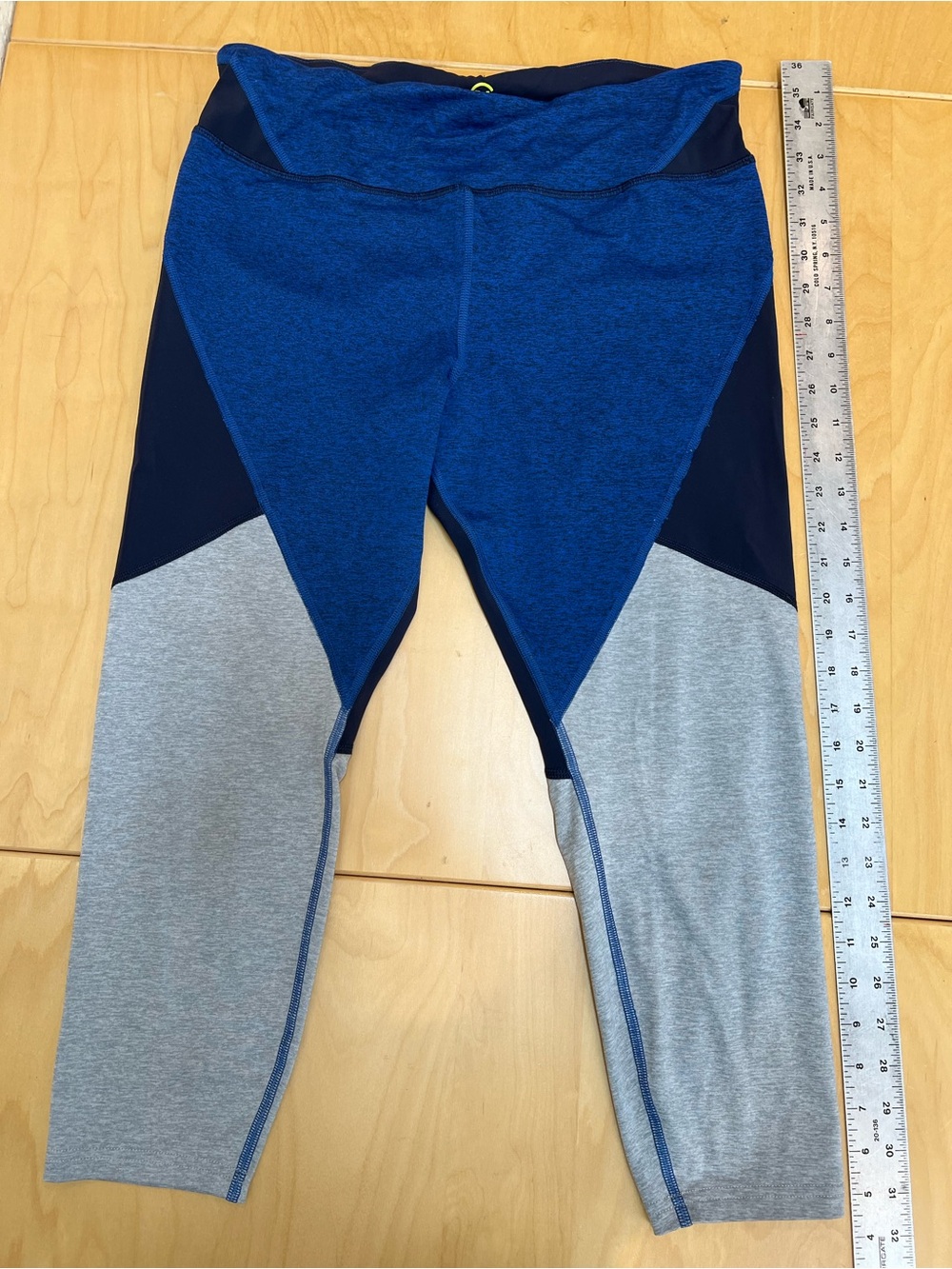 Nautica Blue, Navy & Gray Colorblock Leggings
